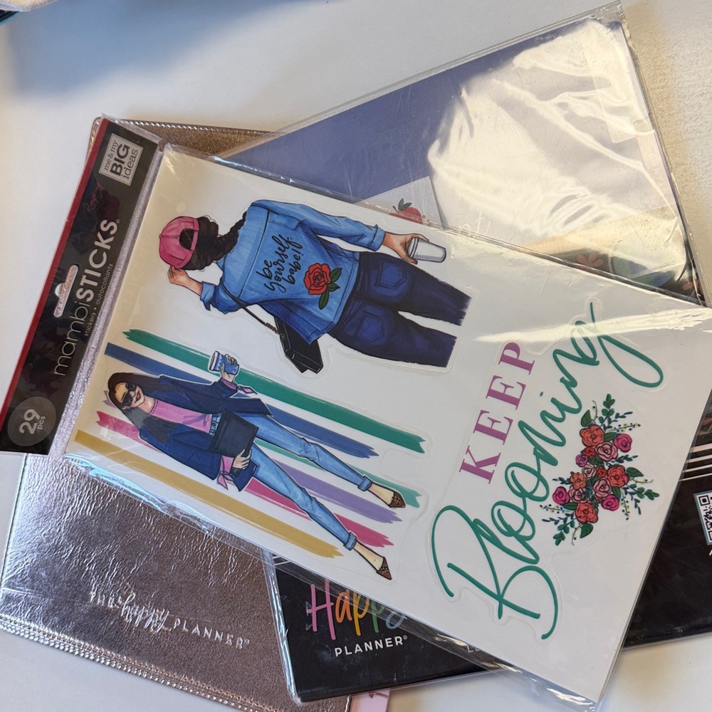 Happy Planner Accessories Bundle Shiny Cover Stickers Pack